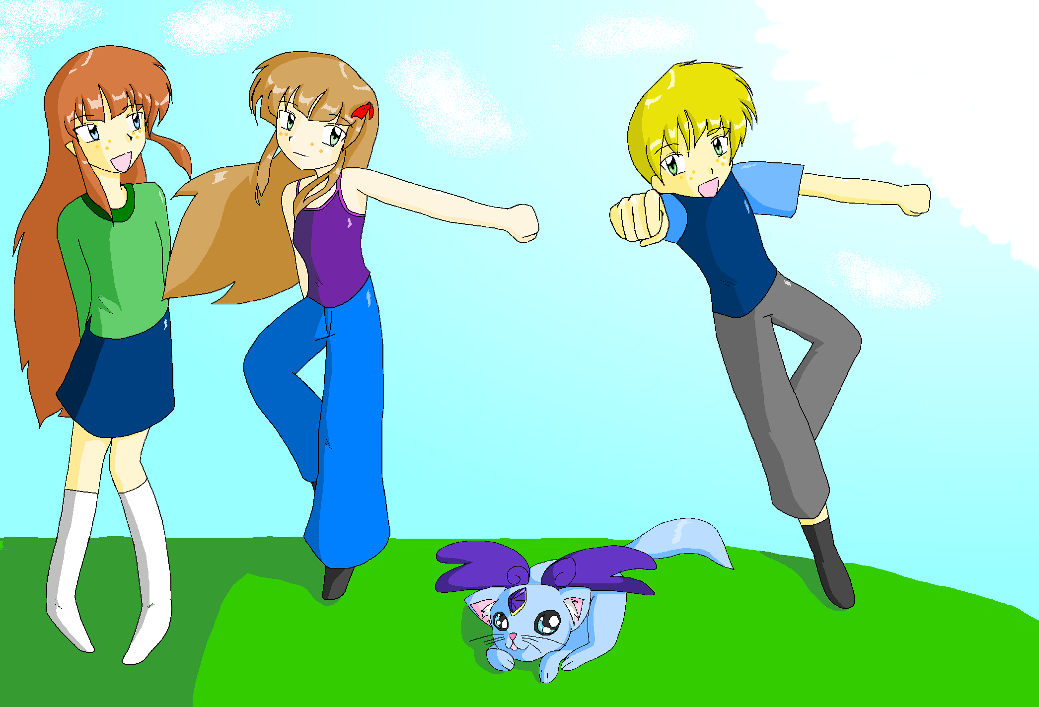Fallon, Fiona, and Fynn by Anime_Yokai_Mckai