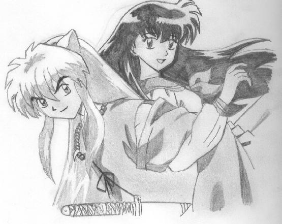 Inuyasha and kagome by Anime_veak