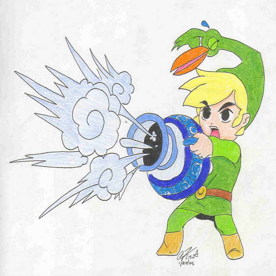 link and gust jar (color) by Animegamah86