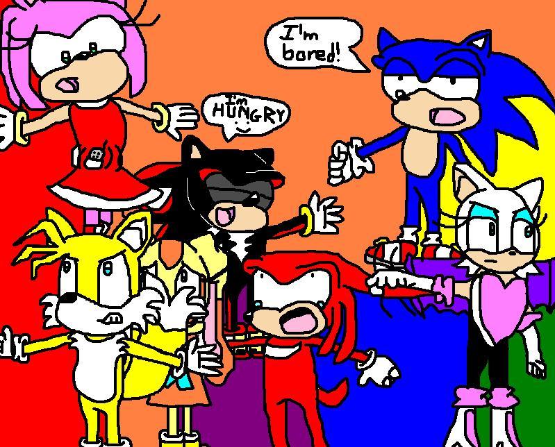 A Funny But Wierd Pic Of The Sonic Crew by Animegirl1994