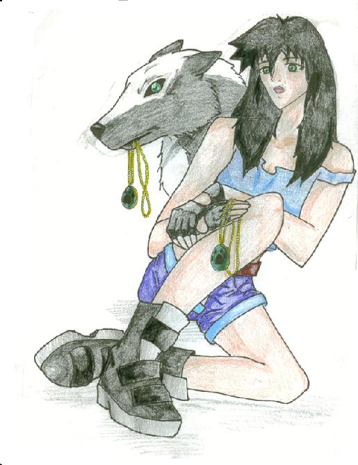 Human and Wolf form by Animegirl2429