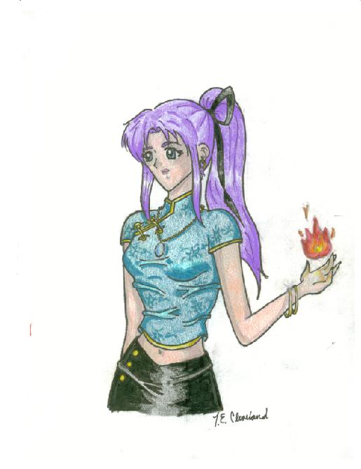 Mitsuru with Flame by Animegirl2429