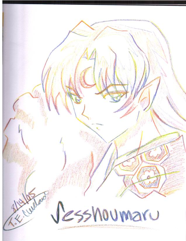 Rainbow Sesshoumaru by Animegirl2429