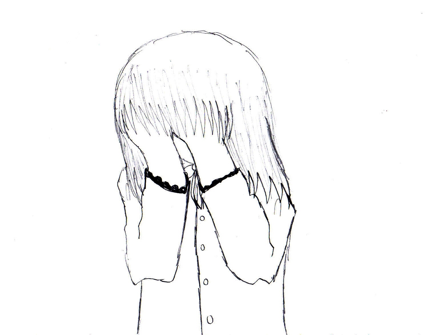 a girl crying by Animeviolingirl