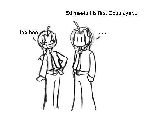 Ed meets his first cosplayer... somethings wrong by Annalyn