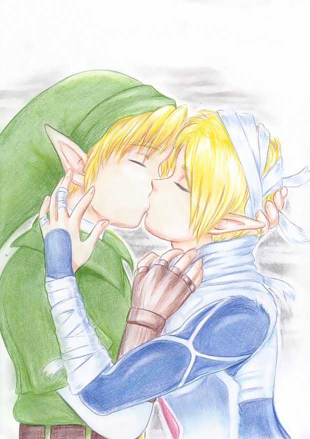 Link and Sheik by Annausagi