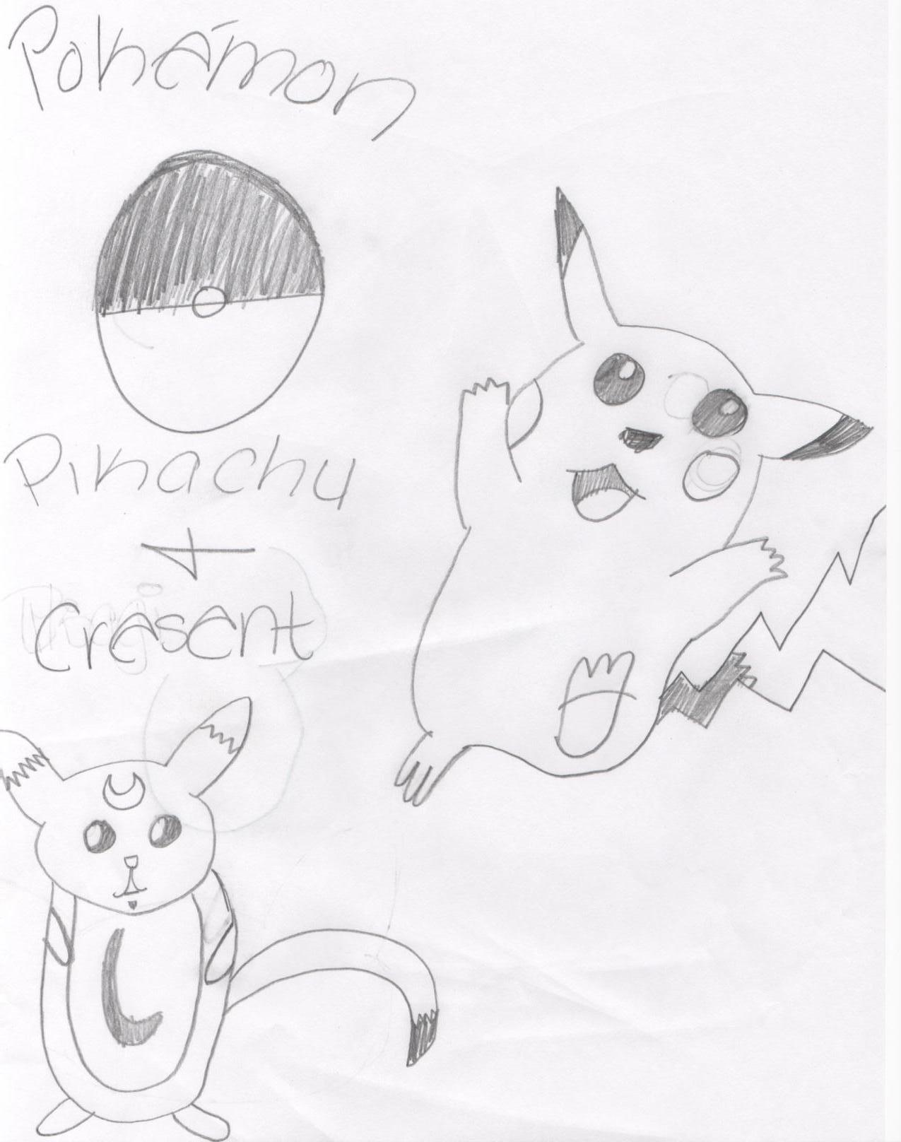 Pikachu and Cresent by Anzu_Yami_4ever