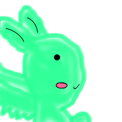 Flying Mint Bunny by Aoharu