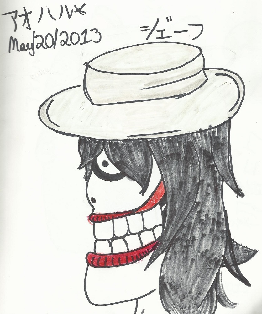 Jeff the Killer in crayon by Aoharu - Fanart Central