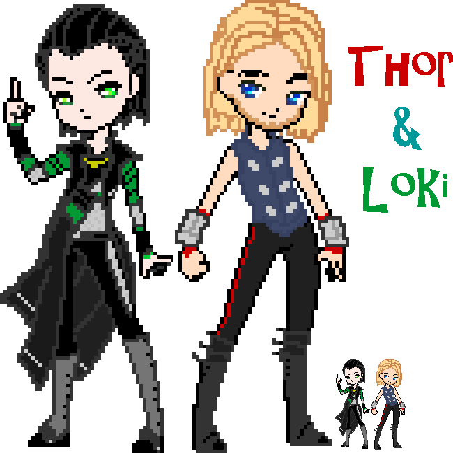 Loki and Thor by Aomi_Armster