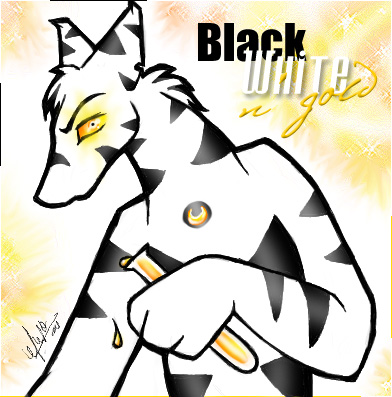 - Black, white and Gold - by Aozora