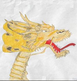 Golden dragon by Apprentice_of_art
