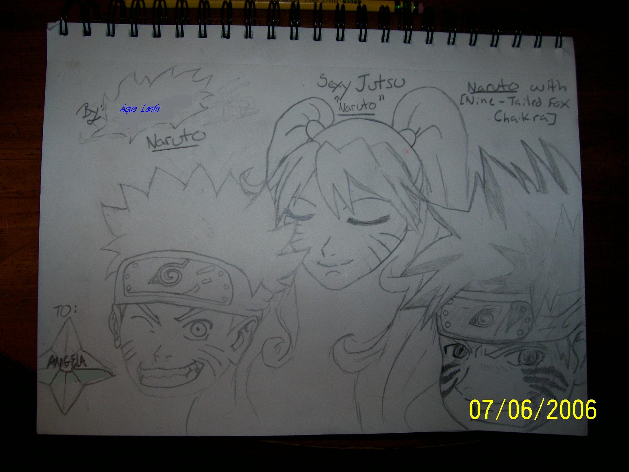 The three faces of Naruto by Aqua1