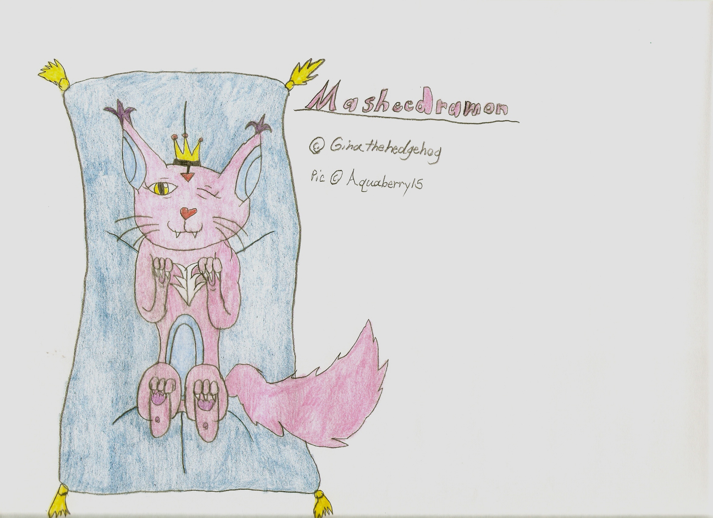 Masheedramon * Gift for Ginathehedgehog* by Aquaberry15