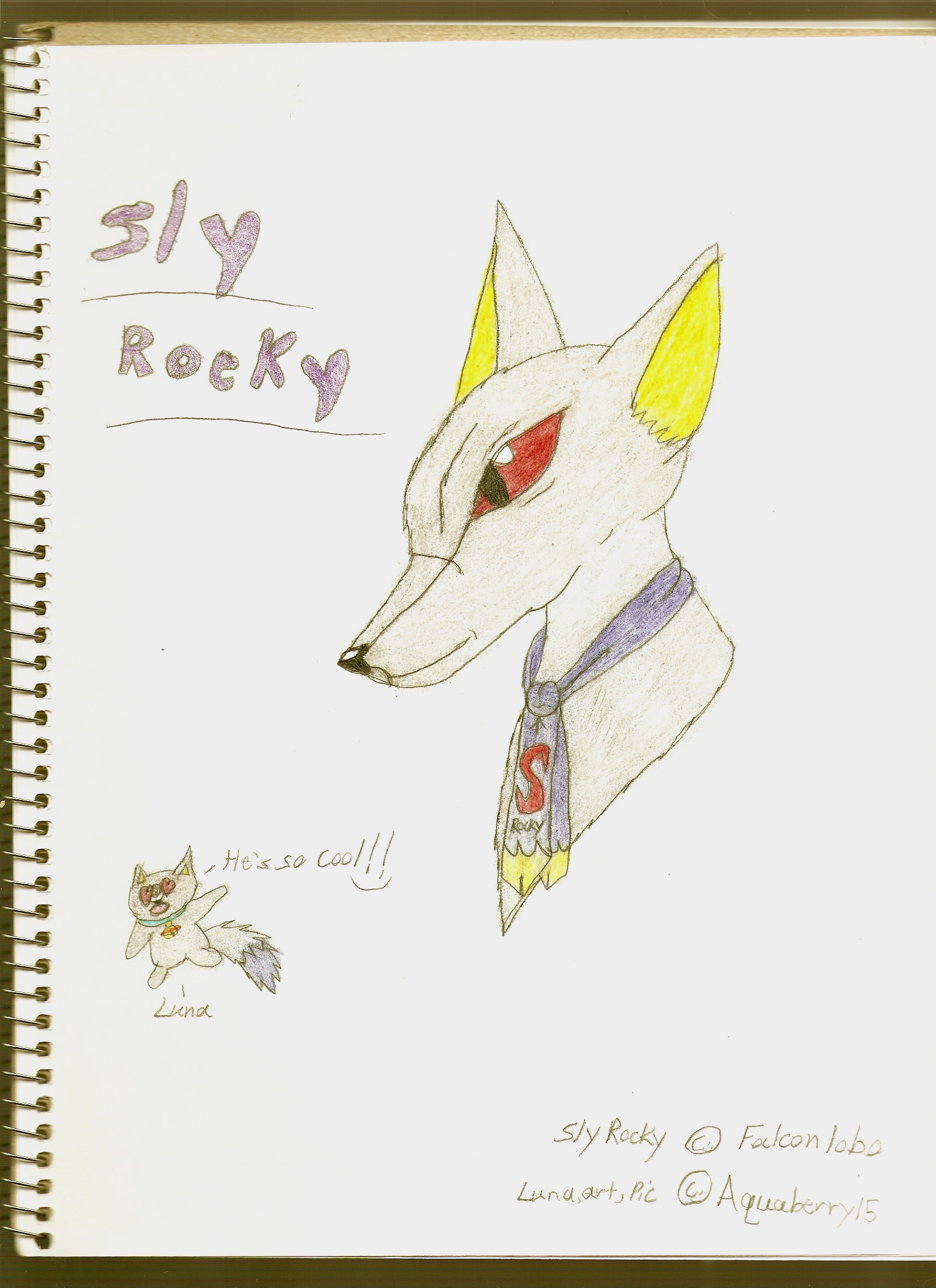 Sly Rocky *Gift for Falconlobo* by Aquaberry15
