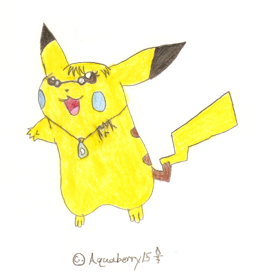 Me as a Pikachu by Aquaberry15