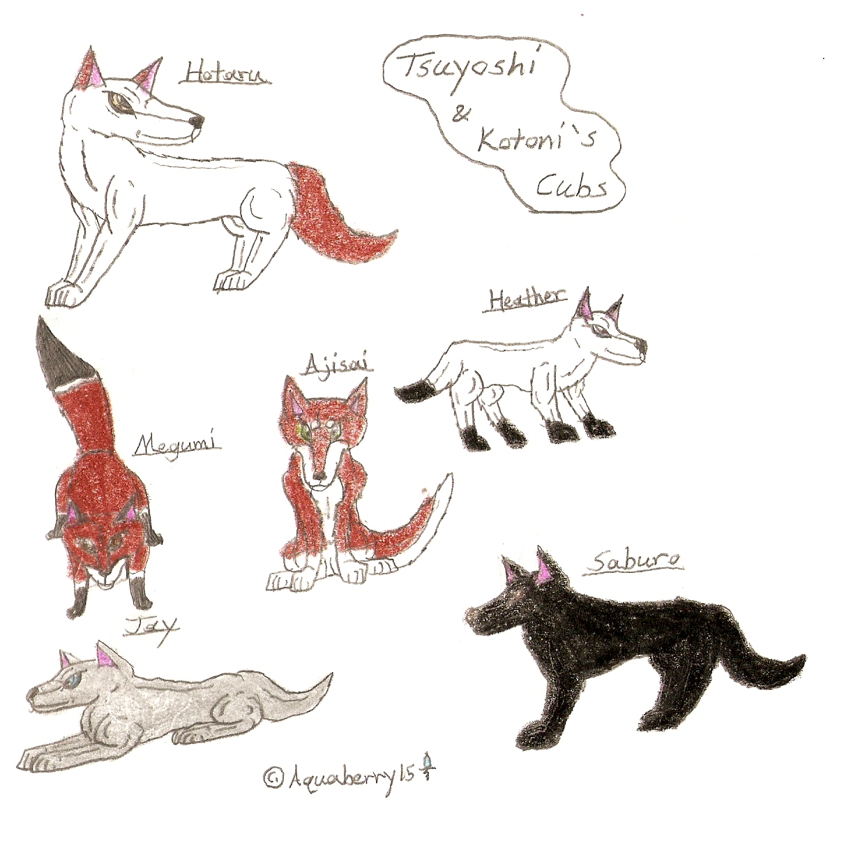 Tsuyoshi and Kotoni's Cubs by Aquaberry15