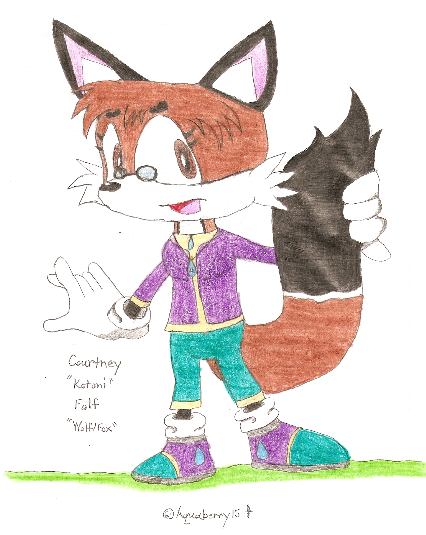 Me as a Sonic Character by Aquaberry15
