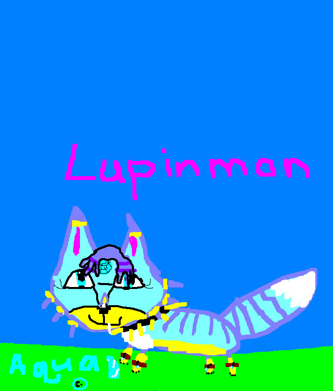 Lupinmon *Computer Drawn* by Aquaberry15
