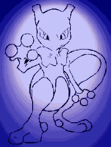 Mewtwo Psyshic Attack!  Animated!! by Aquanistic