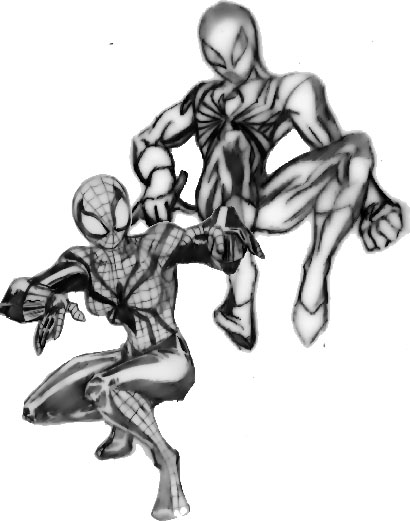 spiderman and spidergirl by Arachne
