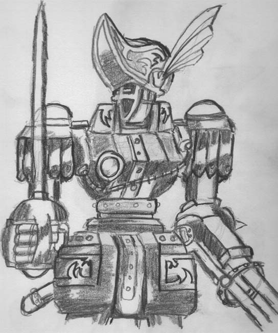 Robotic Knight by Archfiendgeneral