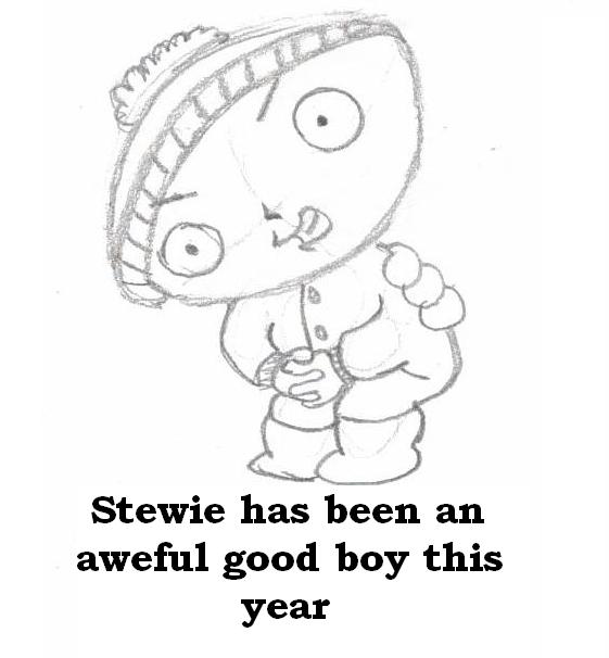 Stewie is good on Christmas by ArcticWolfDemon