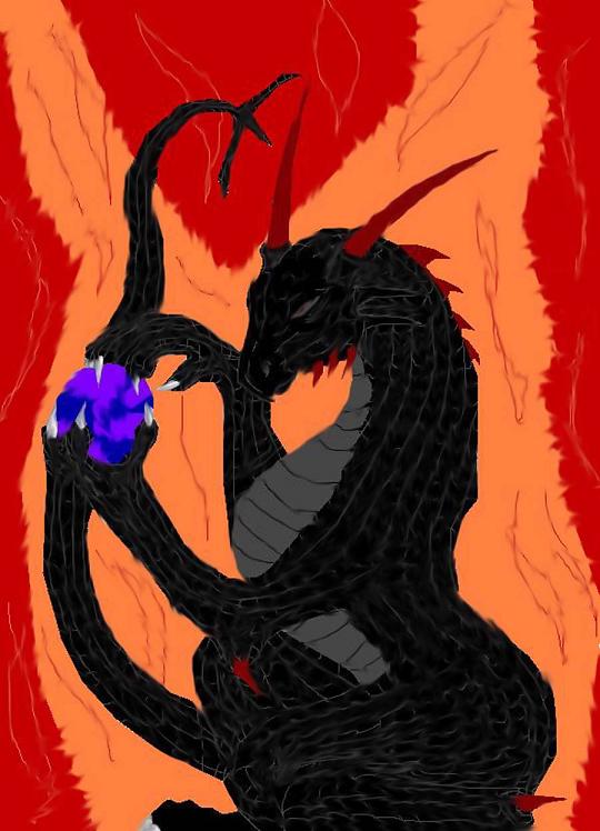Present for Black Devil Dragon by ArcticWolfDemon