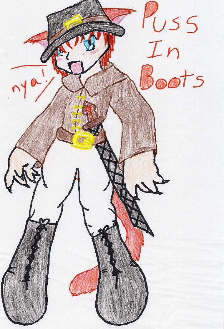 Puss In Boots by Aria_the_Samurai_Goddess
