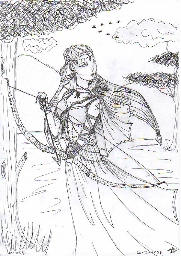 Leionora the elvish archer by Arisu