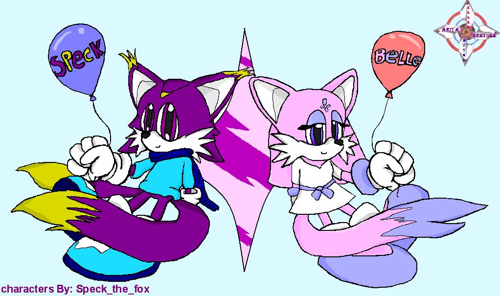 speck and belle (gift for speck_the_fox) by Ariya_Eretsee