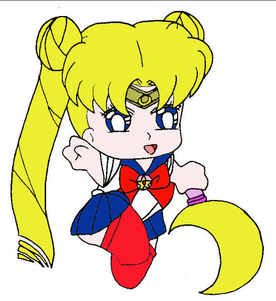 Chibi Sailor Moon (Colored) by Art