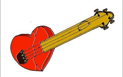 Heart Guitar by Art