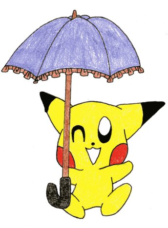 Pikachu's Umbrella by Art
