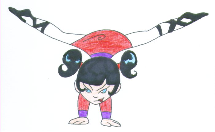 Kimiko handstand by Art