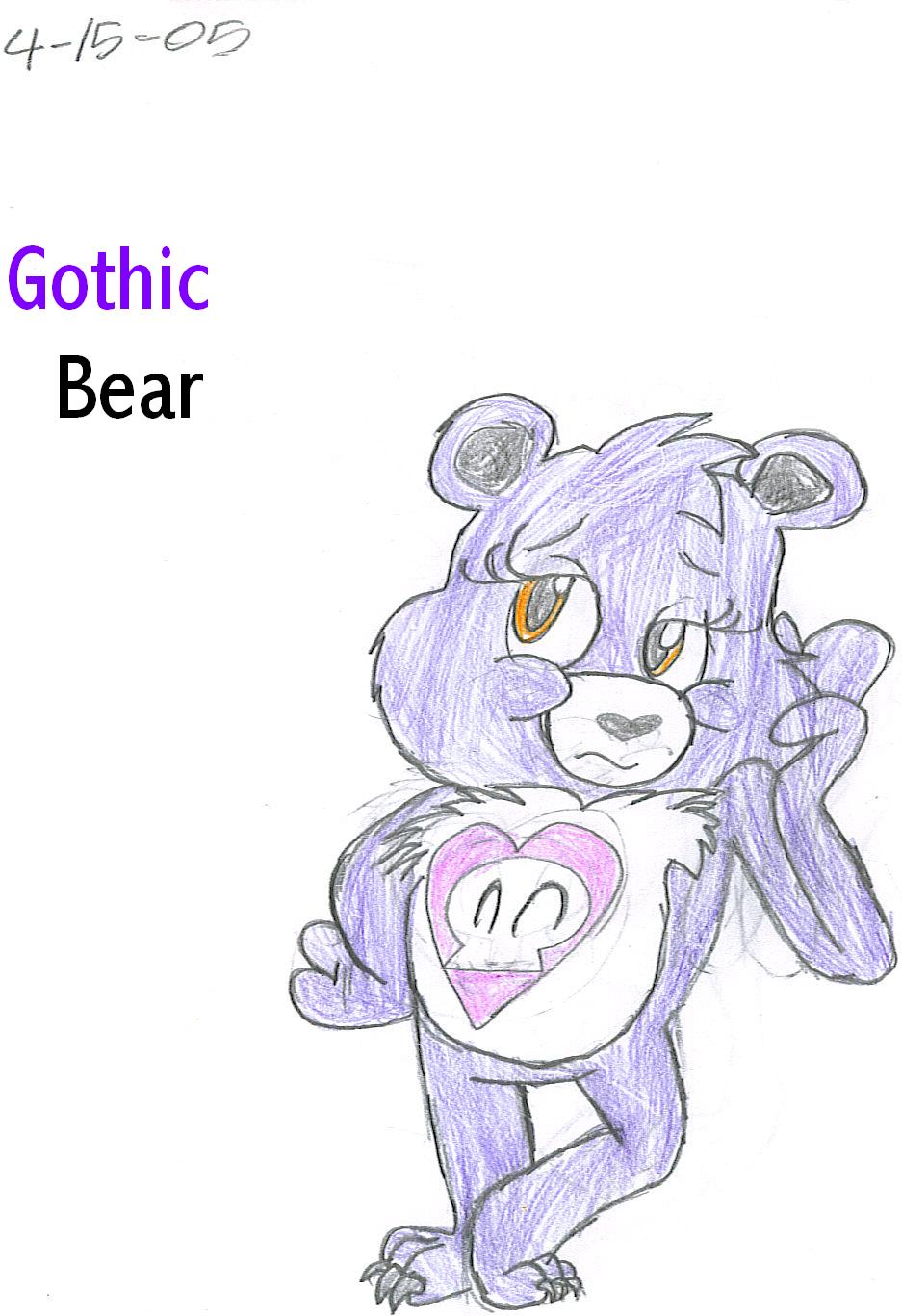 Gothic Bear by Artie_Drawings