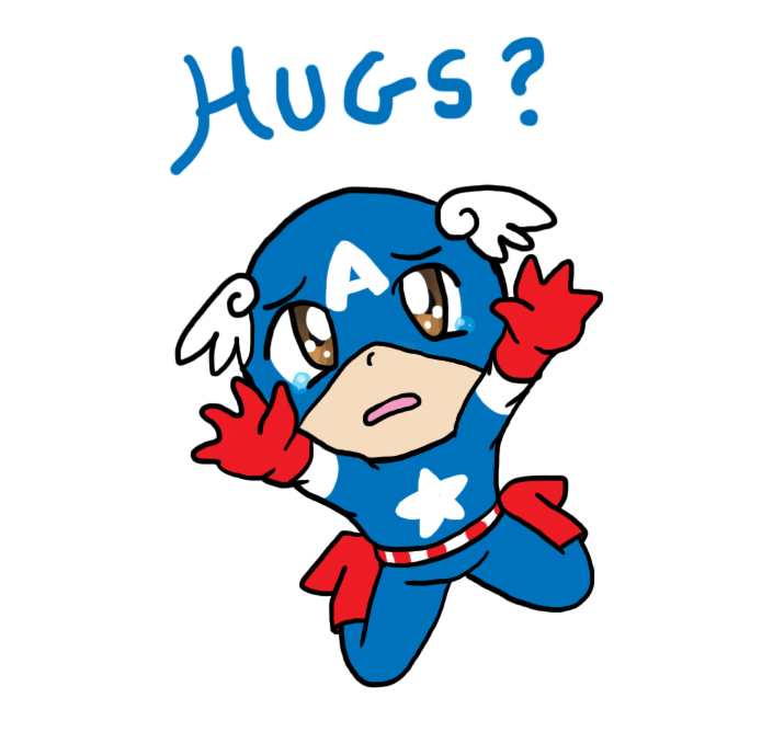 Cap Needs A Hug by Artie_Drawings
