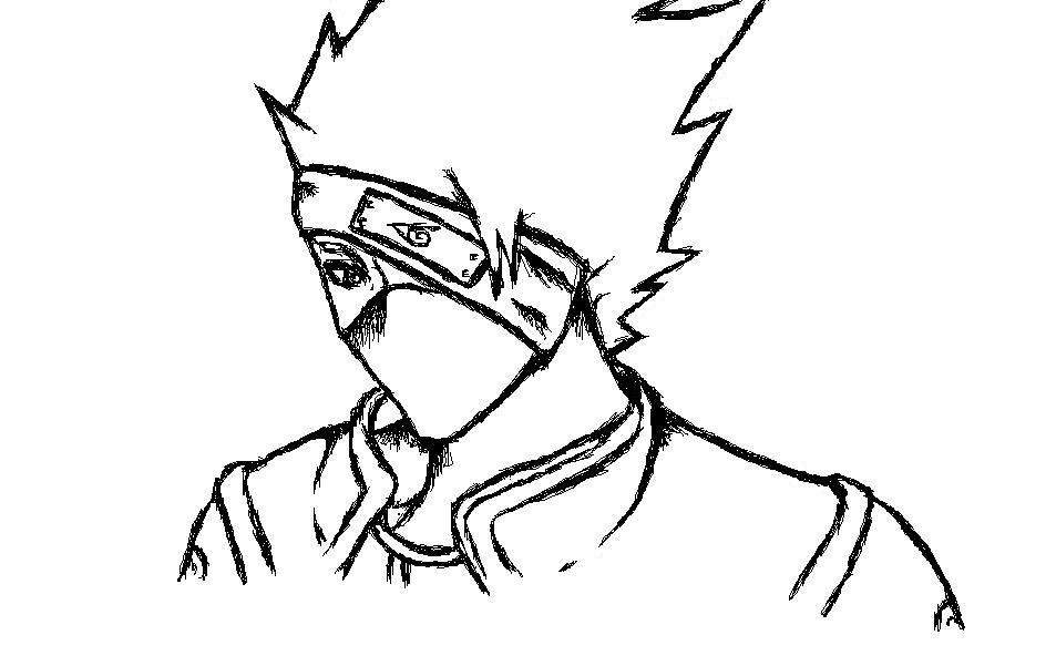 Kakashi Paint Doodle by Arucard-777