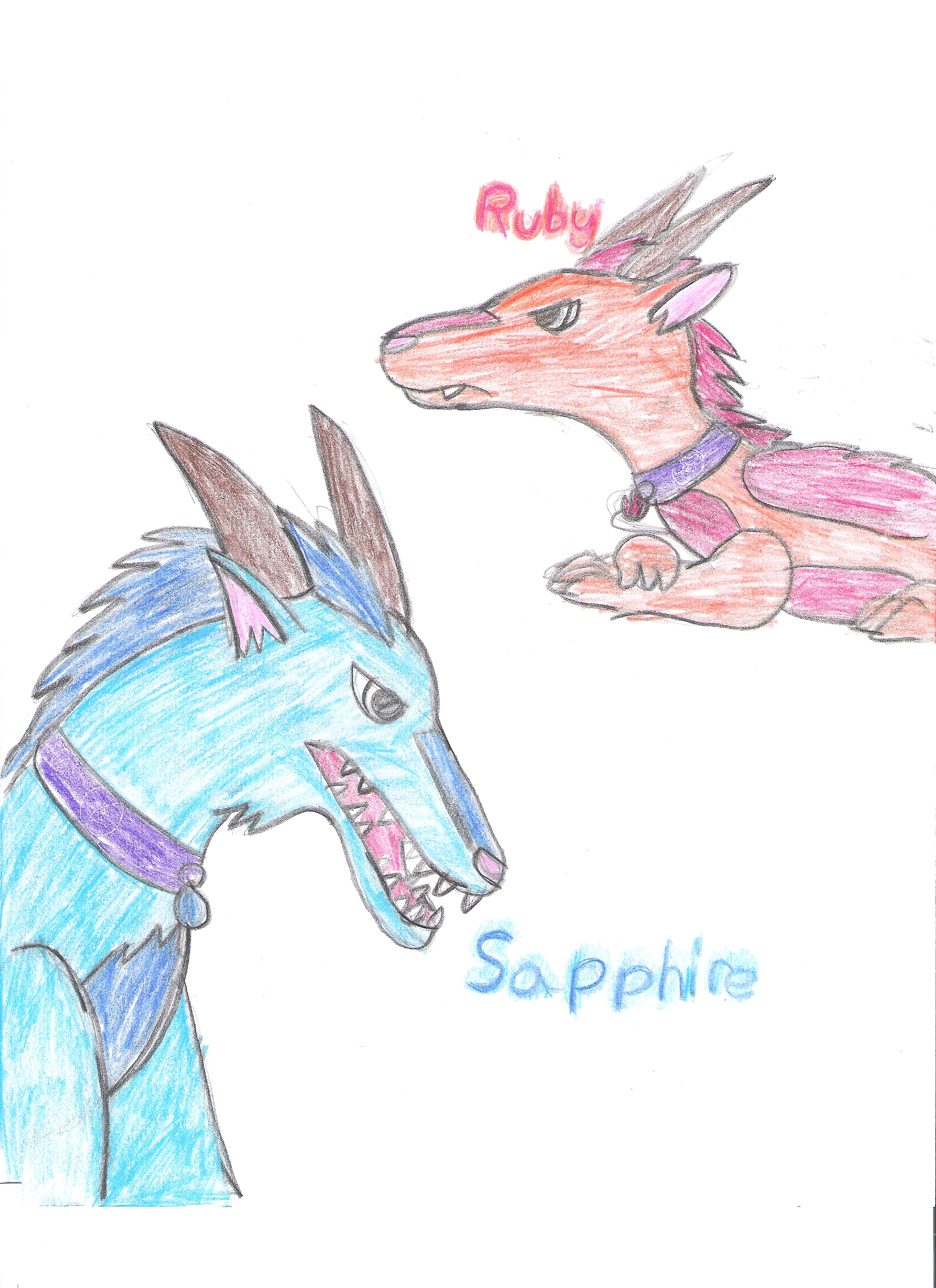 Dragon siblings by Arue