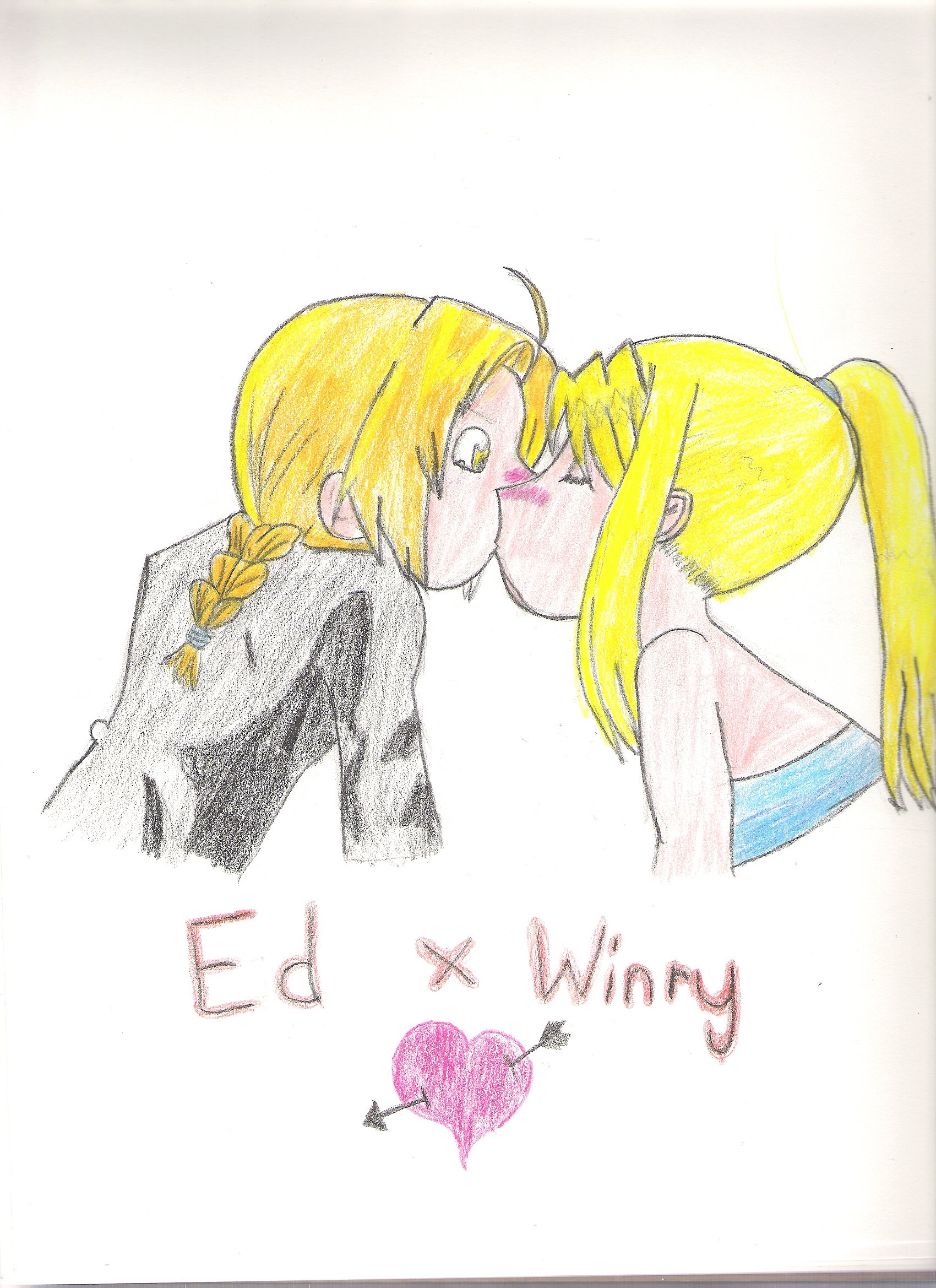Ed X Winry *for AllyCat17* by Arue