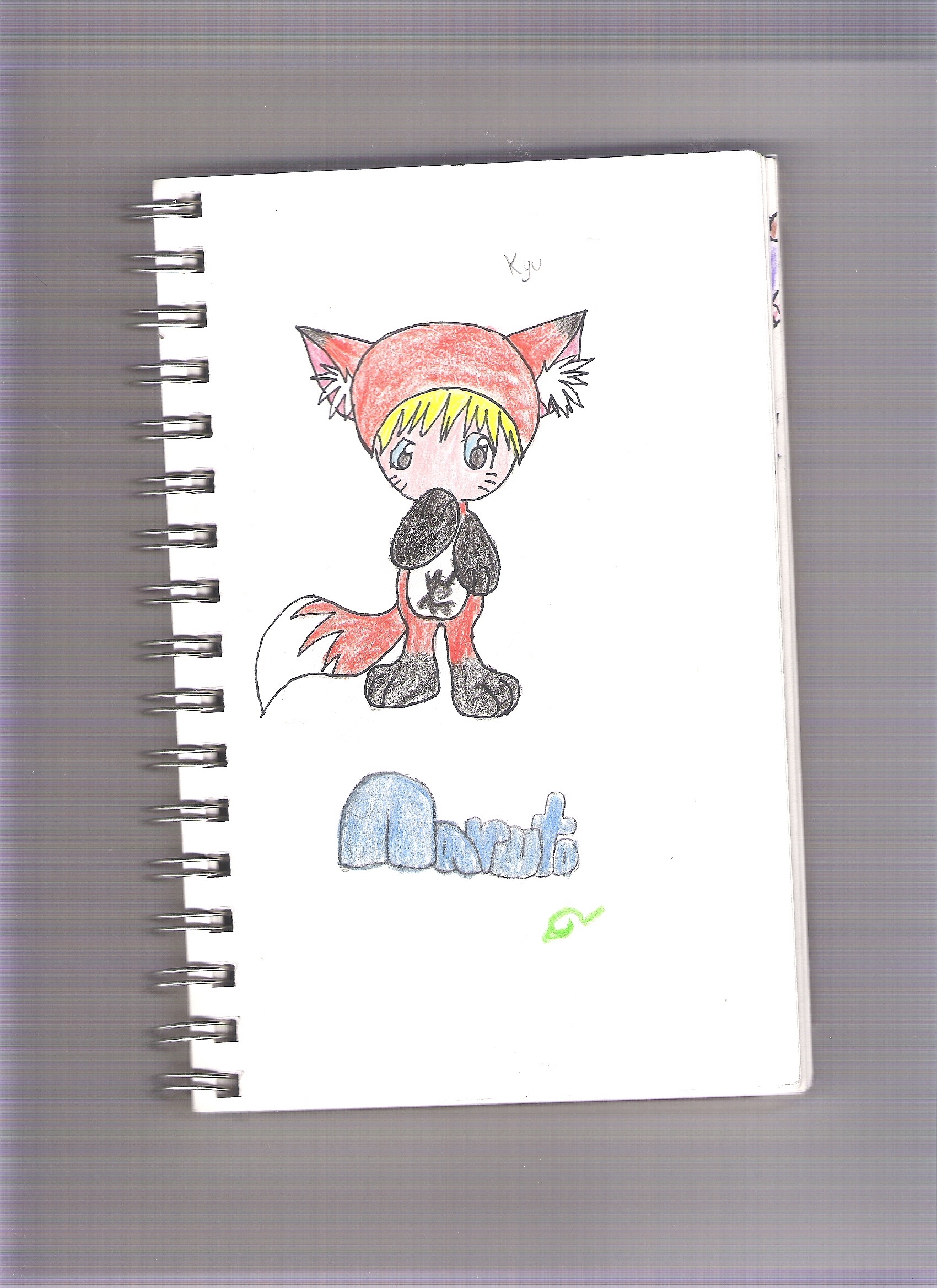 Chibi Naruto fox by Arue