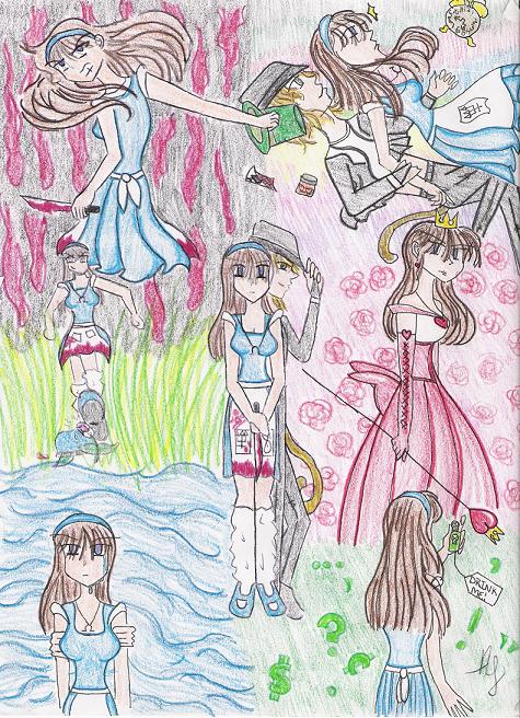 Alice in Wonderland(colored) by Ashita