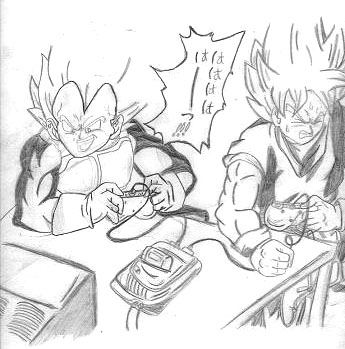 Goku and Vegeta by Ashley_Kenshin