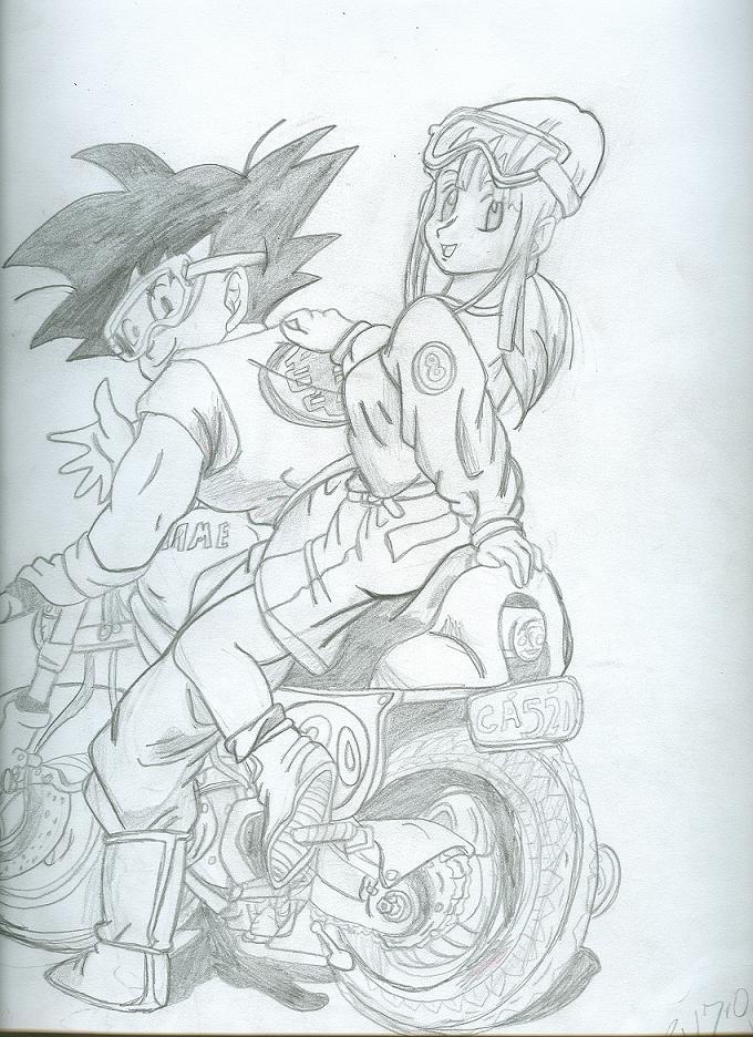 Goku and Chi Chi by Ashley_Kenshin