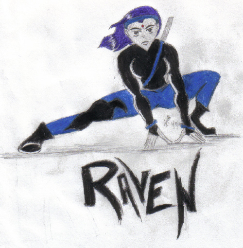 Ninja Raven (colored) by AsiaRe