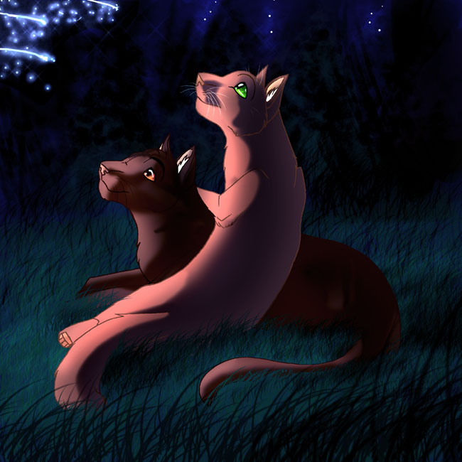 Brambleclaw and Squirrelflight (request) by Aspen