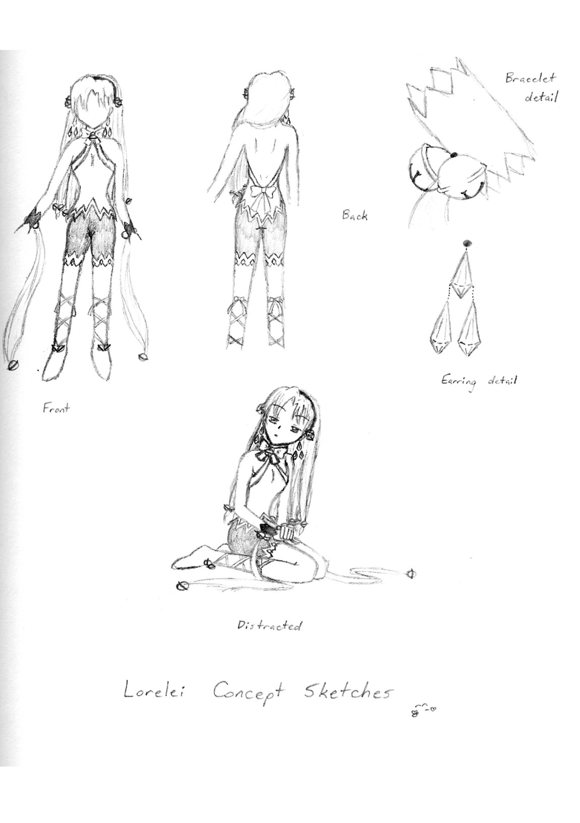 Lorelei Concept Sketches (for Phantasmagoria) by Astri