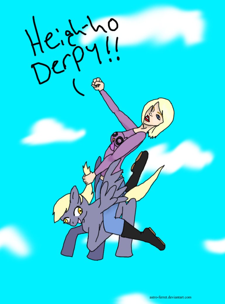 Heigh Ho Derpy! by Astro_Ferret