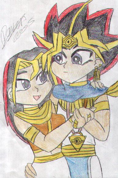 Atem and Nephatiti by Atems_queen