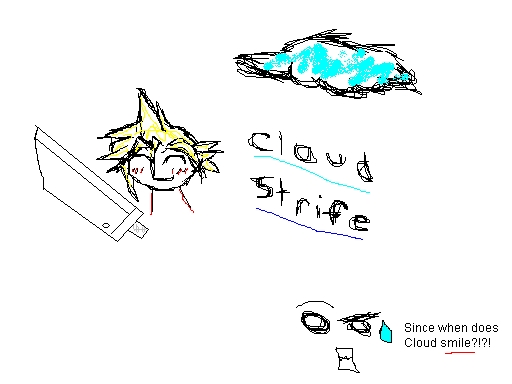 Cloud on MS Paint by Atsim